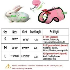 Mia's Pet Supply Rabbit Houses & Accessories Multipurpose Rabbits Hamster Vest Harness