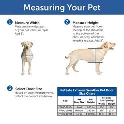 Mia's Pet Supply Extreme Weather Pet Door - Durable & Safe for All Pets 10 Mia's Pet Supply : Pet Safe Extreme Weather Pet Door, Houses, Pens & Crates