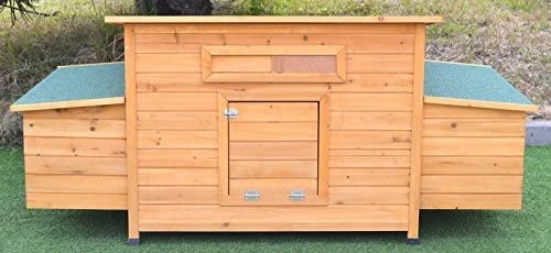 Mia's Pet Supply Omitree 69" Wooden Chicken Coop Cage - Durable Poultry Hutch for Hens, Ducks & More 3 Mia's Pet Supply Omitree New 69" Wood Hen Chicken Duck Poultry Hutch House Coop Cage