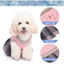 Mia's Pet Supply BINGPET Cute Dog Sweater Dress