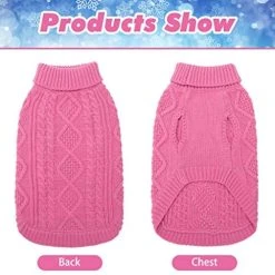 Mia's Pet Supply Turtleneck Knitted Dog Sweater Apparel