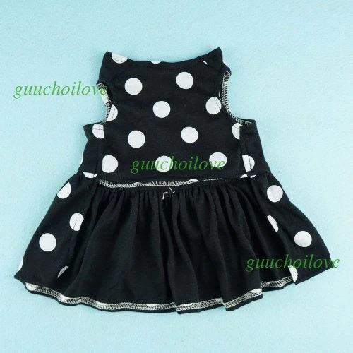 Fitwarm Cute Polka Dot Ribbon Dog Dress - Cozy Dog Shirt & Pet Apparel, Small Size 5 Mia's Pet Supply Fitwarm Cute Polka Dot Ribbon Dog Dress Dog Clothes Cozy Dog Shirt Pet Dress, Small Apparel