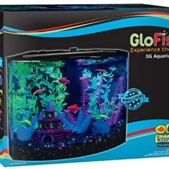 Mia's Pet Supply GloFish 20 Gallon Aquarium Kit With LED Lights, Decor Heater And Filter Fish Products