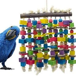 Mia's Pet Supply Aviary & Perches Delokey Large Bird Parrot Chewing Toy - Large Macaws Cokatoos, African Grey
