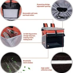 Mia's Pet Supply RAYMACE Pet Bicycle Booster Carrier for Puppy & Small Breeds - Safe & Durable Travel Solution 9 Mia's Pet Supply RAYMACE Pet Bicycle Booster Carrier For Puppy Or Small Breeds