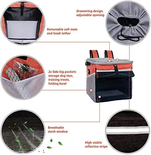 Mia's Pet Supply RAYMACE Pet Bicycle Booster Carrier for Puppy & Small Breeds - Safe & Durable Travel Solution 3 Mia's Pet Supply RAYMACE Pet Bicycle Booster Carrier For Puppy Or Small Breeds