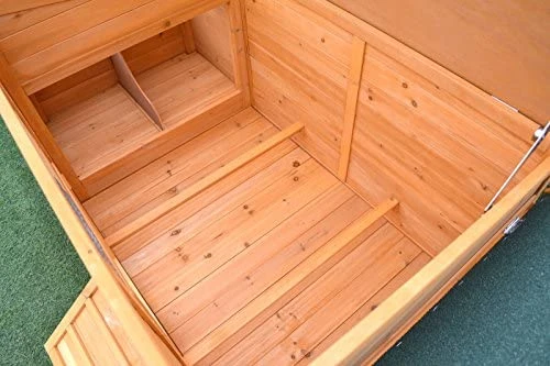 Mia's Pet Supply Omitree 69" Wooden Chicken Coop Cage - Durable Poultry Hutch for Hens, Ducks & More 5 Mia's Pet Supply Omitree New 69" Wood Hen Chicken Duck Poultry Hutch House Coop Cage