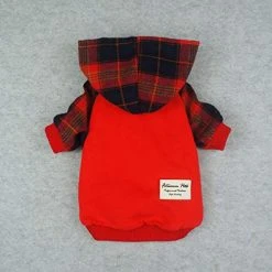 Mia's Pet Supply Fitwarm Plaid Pet Clothes For Dog Sweatshirts