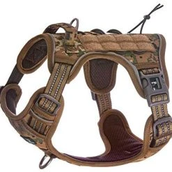 Mia's Pet Supply FIVEWOODY Tactical Dog Training Harness No Pulling Front Clip Leashes And Harness