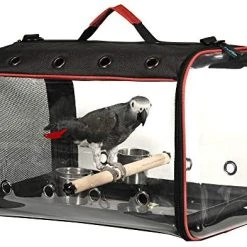 Mia's Pet Supply Colorday Lightweight Bird Carrier, Bird Travel Cage Aviary & Perches