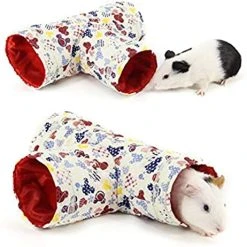 Mia's Pet Supply RYPET Small Animal Play Tunnel, Collapsible Guinea Pig Toys Tunnel For Hamster, Rabbit Houses & Accessories