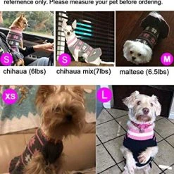 Mia's Pet Supply Turtleneck Dog Sweater Dress Knit Pullover Warm Cat Sweater