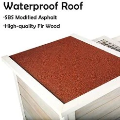 Mia's Pet Supply Scurrty Wooden Rabbit Hutch For Outdoor Indoor