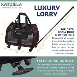 Mia's Pet Supply Travel Katziela Airline Approved Pet Carrier