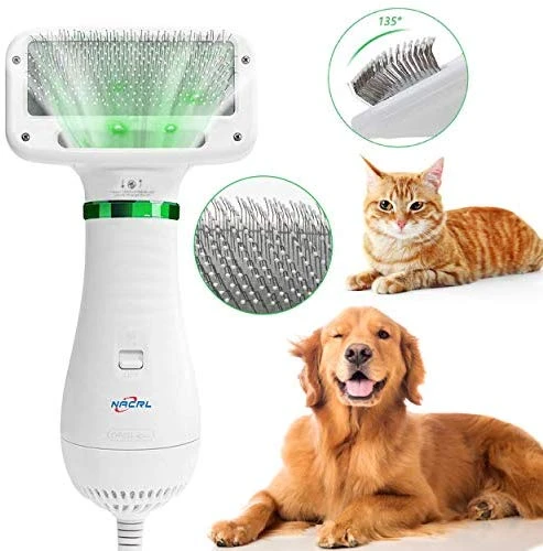 Mia's Pet Supply Professional Pet Grooming Hair Dryer & Slicker Brush Kit for Cats & Dogs 1 Mia's Pet Supply Hygiene Pet Grooming Hair Blower With Slicker Brush