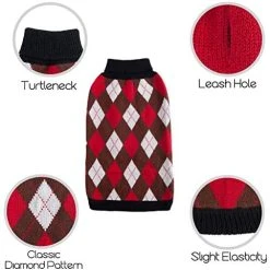 Mia's Pet Supply Plaid Dog Sweater