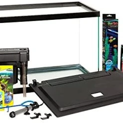 Mia's Pet Supply GloFish 20 Gallon Aquarium Kit With LED Lights, Decor Heater And Filter Fish Products