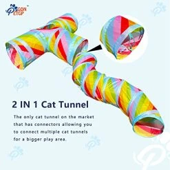 Mia's Pet Supply Cat Toys Cat Tunnel Toy And Cubes Combo, Cat Tunnels For Indoor Cats