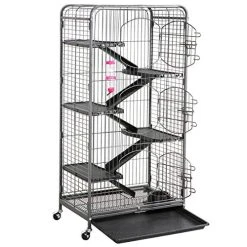 Mia's Pet Supply Rabbit Houses & Accessories Topeakmart 6 Level 52’’ Large Ferret Cage Chinchilla Squirrels Rabbit Small Animal Hutch