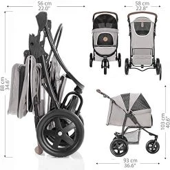 Mia's Pet Supply Hauck TOGfit Pet Roadster - Luxury Pet Stroller