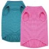 Mia's Pet Supply Apparel WEONE Dog Summer T-Shirts Striped Cotton Vest