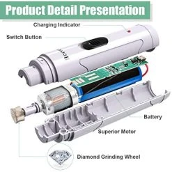 Mia's Pet Supply Boence Dog Nail Grinder, Pet Nail Grinder Hygiene