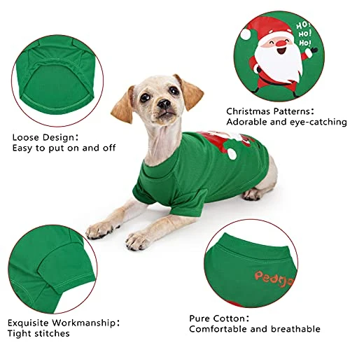 Mia's Pet Supply Pedgot 3 Pack Christmas Dog Shirt - Best Deal for Holiday Pet Apparel 2 Mia's Pet Supply Pedgot 3 Pack Dog Christmas Shirt