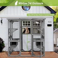 Mia's Pet Supply Aivituvin Cat House Outdoor Catio Kitty Enclosure