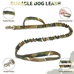 Mia's Pet Supply Tactical Dog Collar And Bungee Leash