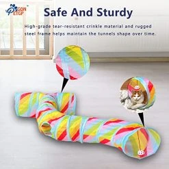 Mia's Pet Supply Cat Toys Cat Tunnel Toy And Cubes Combo, Cat Tunnels For Indoor Cats