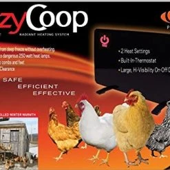 Mia's Pet Supply Cozy Products CL Safe Chicken Coop Heater 200 Watts Safer Than Brooder Lamps Chicken Coop Cages