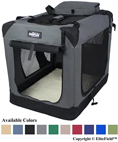 Mia's Pet Supply EliteField 3-Door Folding Soft Dog Crate - Indoor & Outdoor Travel Pet Home 9 Mia's Pet Supply EliteField 3-Door Folding Soft Dog Crate, Indoor & Outdoor Pet Home Travel
