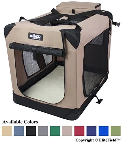 Mia's Pet Supply EliteField 3-Door Folding Soft Dog Crate - Indoor & Outdoor Travel Pet Home 13 Mia's Pet Supply EliteField 3-Door Folding Soft Dog Crate, Indoor & Outdoor Pet Home Travel