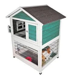 Mia's Pet Supply Petsfit Bunny Cage, Outdoor Rabbit Hutch Rabbit Houses & Accessories