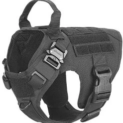 Mia's Pet Supply ICEFANG Tactical Dog Harness With 2X Metal Buckle, Leashes And Harness