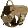 Mia's Pet Supply Leashes And Harness ICEFANG Lightweighting Tactical Dog Harness With Handle, K9 Working Training Vest