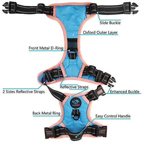 Mia's Pet Supply 2019 Upgraded No-Pull Dog Harness - 3M Reflective Adjustable Vest for Dogs 10 Mia's Pet Supply Leashes And Harness PHOEPET 2019 Upgraded No Pull Dog Harness, 3M Reflective Adjustable Vest