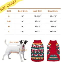 Mia's Pet Supply Mihachi Christmas Dog Sweater Apparel