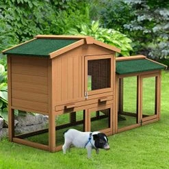 Mia's Pet Supply Rabbit Houses & Accessories Tangkula Large Chicken Coop, 58