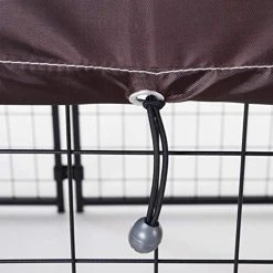 Mia's Pet Supply PawHut Lockable Dog House Kennel With Water-Resistant Roof For Small And Medium Sized Pets, 4.6' X 4.6' X 5'