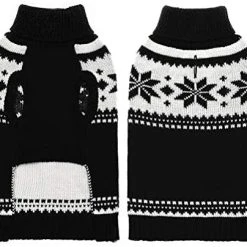 Mia's Pet Supply Dog Sweater - Winter Coat Apparel Clothes With Colorful Stripes