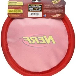 Mia's Pet Supply Pet Supplies : Pet Flying Discs : Nerf Dog Nylon Flying Disk Dog Toy, Large, Red : Dog Toys