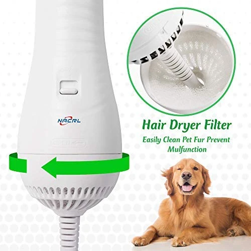 Mia's Pet Supply Professional Pet Grooming Hair Dryer & Slicker Brush Kit for Cats & Dogs 5 Mia's Pet Supply Hygiene Pet Grooming Hair Blower With Slicker Brush