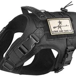 Mia's Pet Supply Tactical Dog Vest Harness, Outdoor Training Service Dog Vest Leashes And Harness