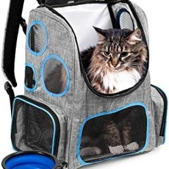 Mia's Pet Supply Purrfect Pack Cat Backpack (Basic) Backpack For Cats Small Dogs Puppies Travel