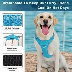 Mia's Pet Supply BARKBAY No Pull Dog Harness Large Step In Reflective Dog Harness Leashes And Harness