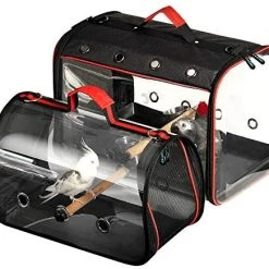 Mia's Pet Supply Colorday Lightweight Bird Carrier, Bird Travel Cage Aviary & Perches