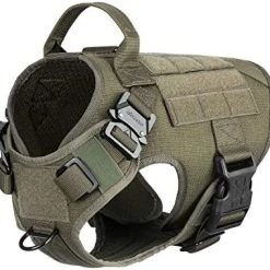 Mia's Pet Supply ICEFANG Tactical Dog Harness With 2X Metal Buckle, Leashes And Harness