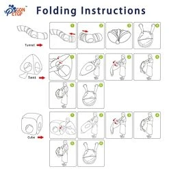 Mia's Pet Supply Cat Toys Cat Tunnel Toy And Cubes Combo, Cat Tunnels For Indoor Cats