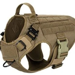 Mia's Pet Supply ICEFANG Tactical Dog Harness With 2X Metal Buckle, Leashes And Harness